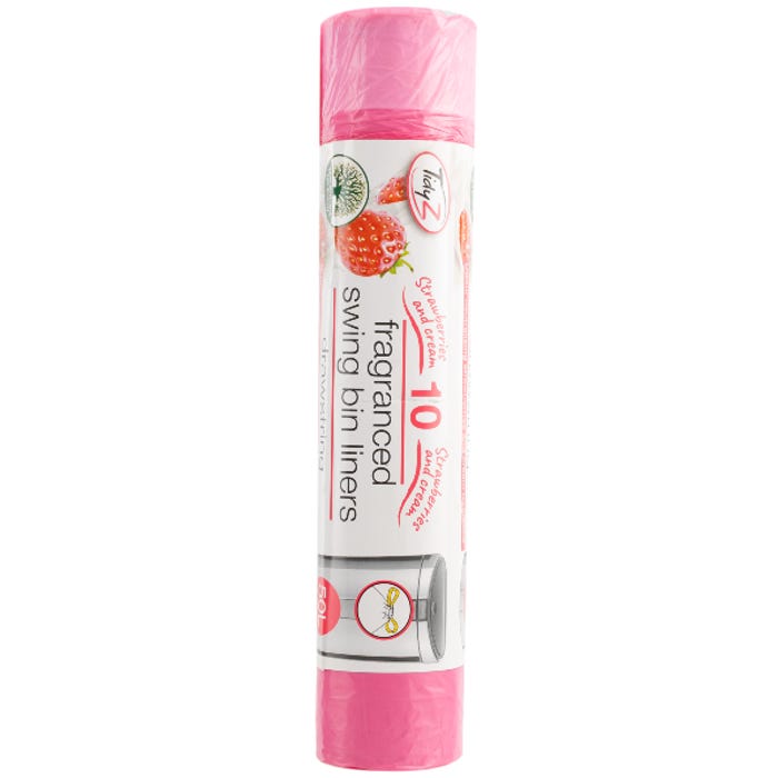 36 x Tidyz 10 Swing Bin Liners Strawberry & Cream, 50L - Premium Quality Tissue Online - Product Image 36 x Tidyz 10 Swing Bin Liners Strawberry & Cream, 50L - Premium Quality Tissue Online - Product Image
